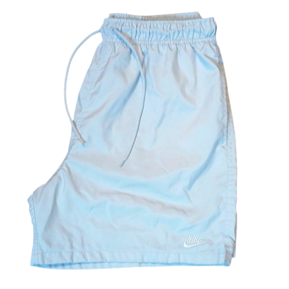 Nike Sportswear Men's Club Woven Track Shorts Nylon Shiny‎ Light Grey Large